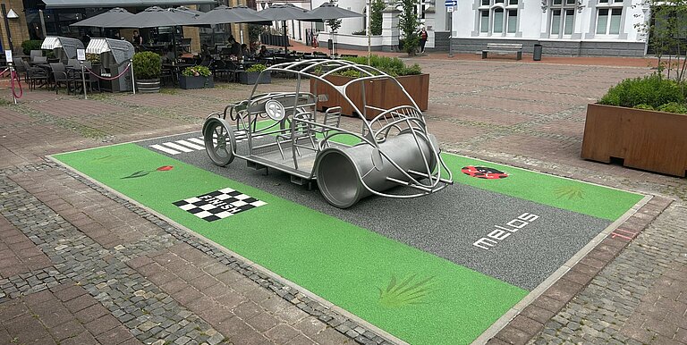 Kletterkäfer am Meller Rathausplatz